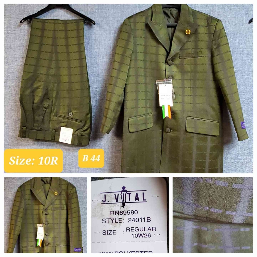 2 Piece Boys Suit | Brand:  J. Vital | Color:  -Green | RRR Apparel